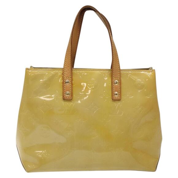 LOUIS VUITTON Monogram Vernis Reade PM Hand Bag Beige M91334 - Picture 3 of 12
